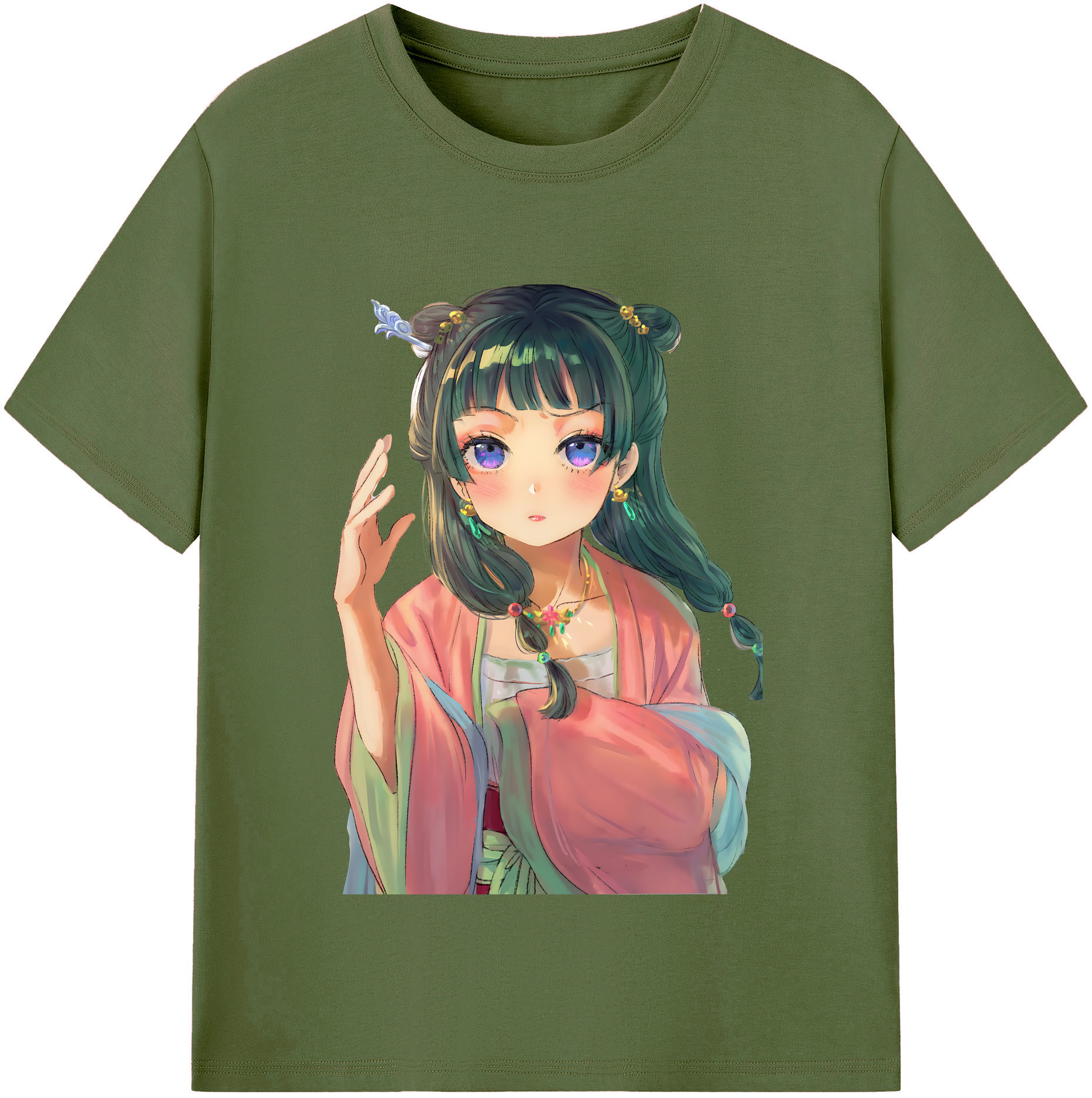 （画像用） 薬屋のひとりごと The Apothecary Diaries 綿100％半袖Tシャツ（フロントプリント）